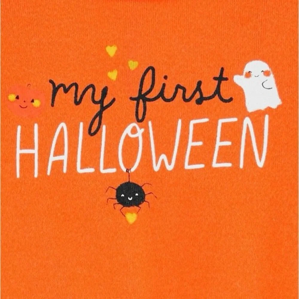 Carter's Halloween Orange and Black Costume Set - Size 12M